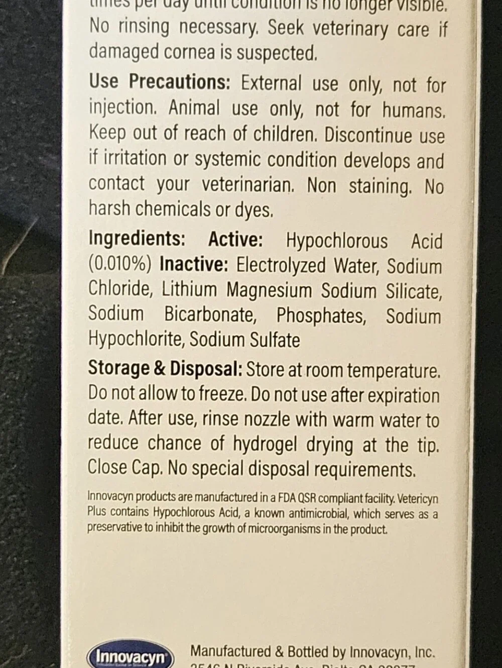 Vetericyn Plus Antimicrobial Pet Eye Gel